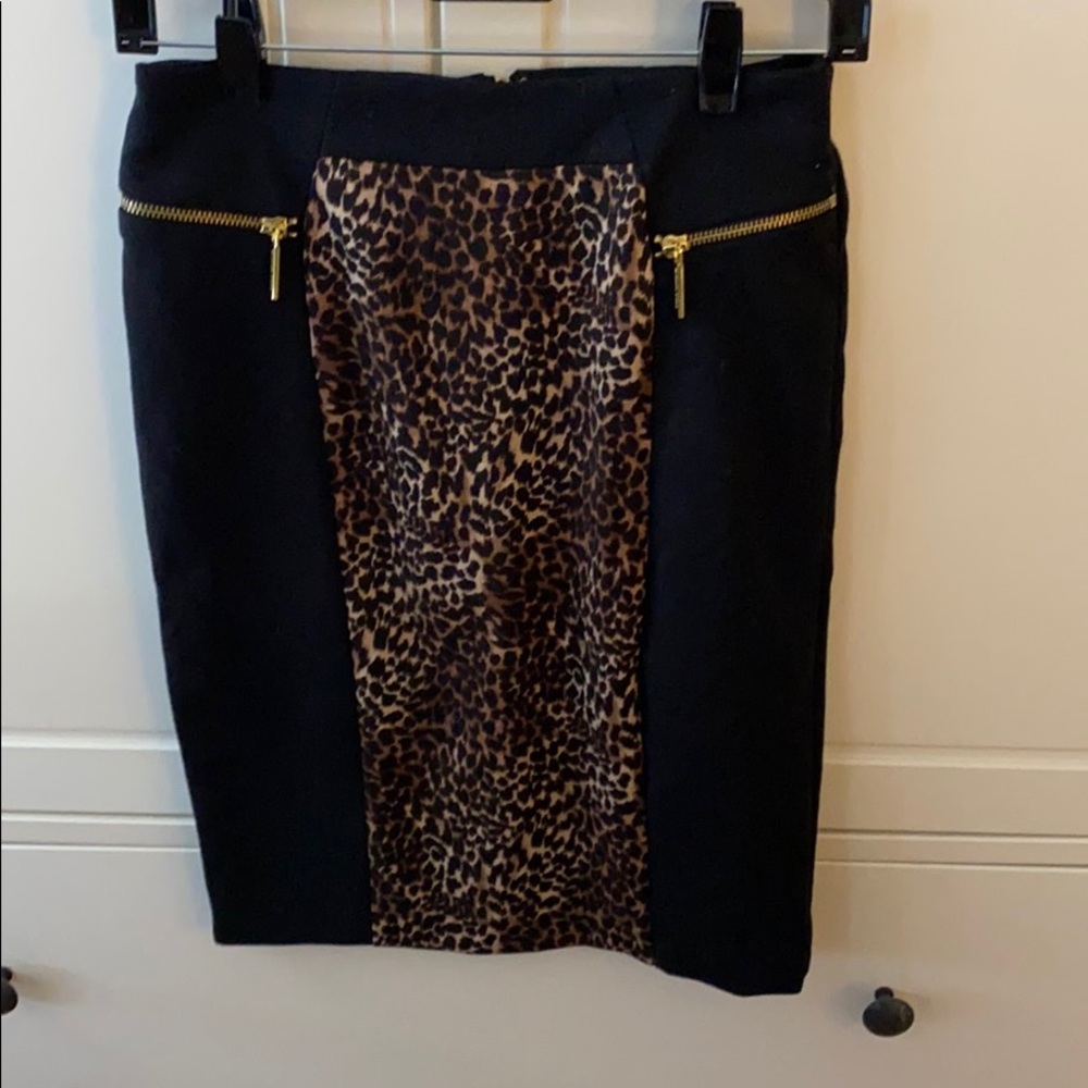 Michael Kors leopard print skirt